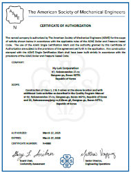 ASME N,NPT Stamp & NS